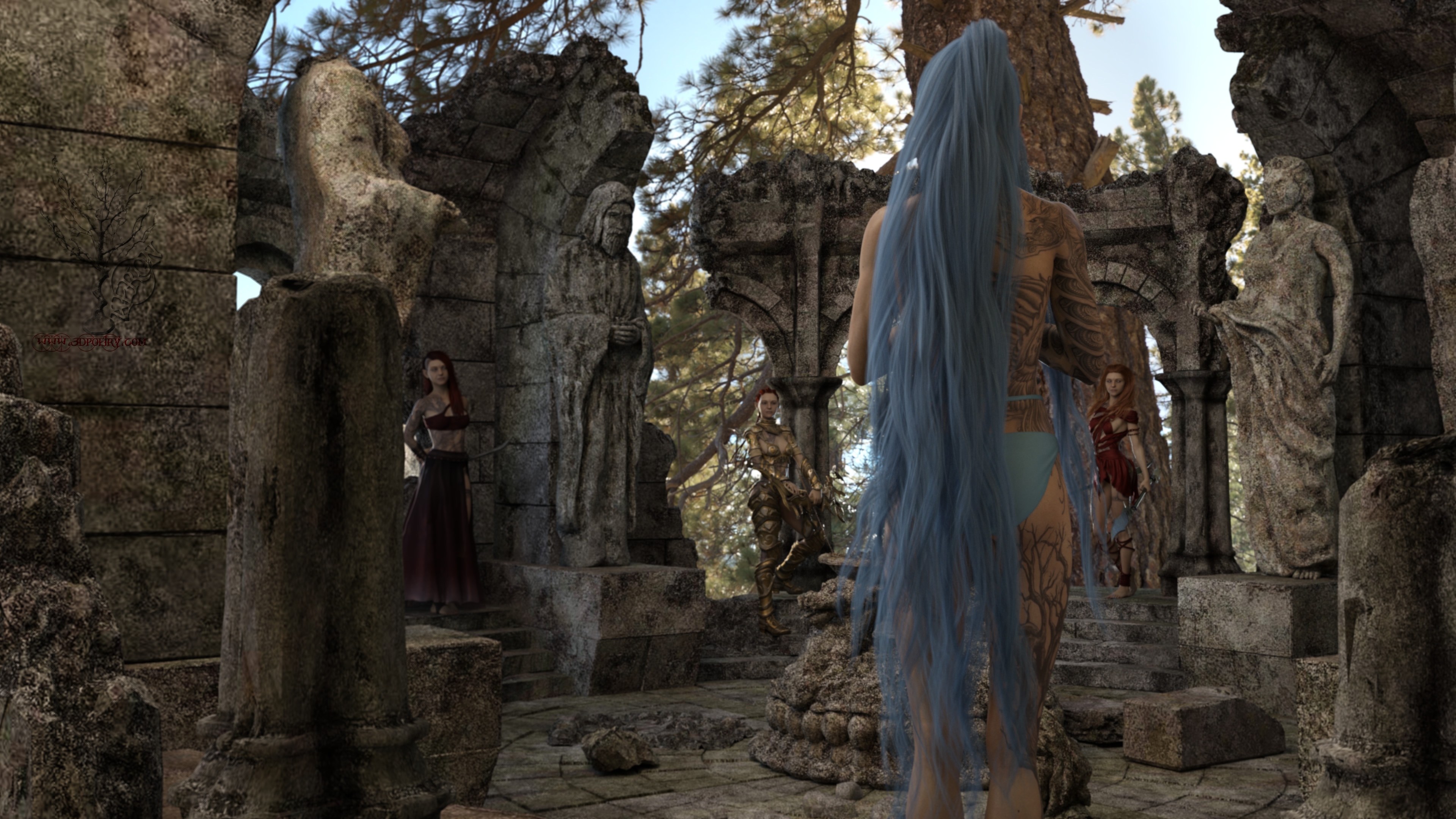 Feeling Blue, is all about the hair, a tribute to my best friend, companion, wife.