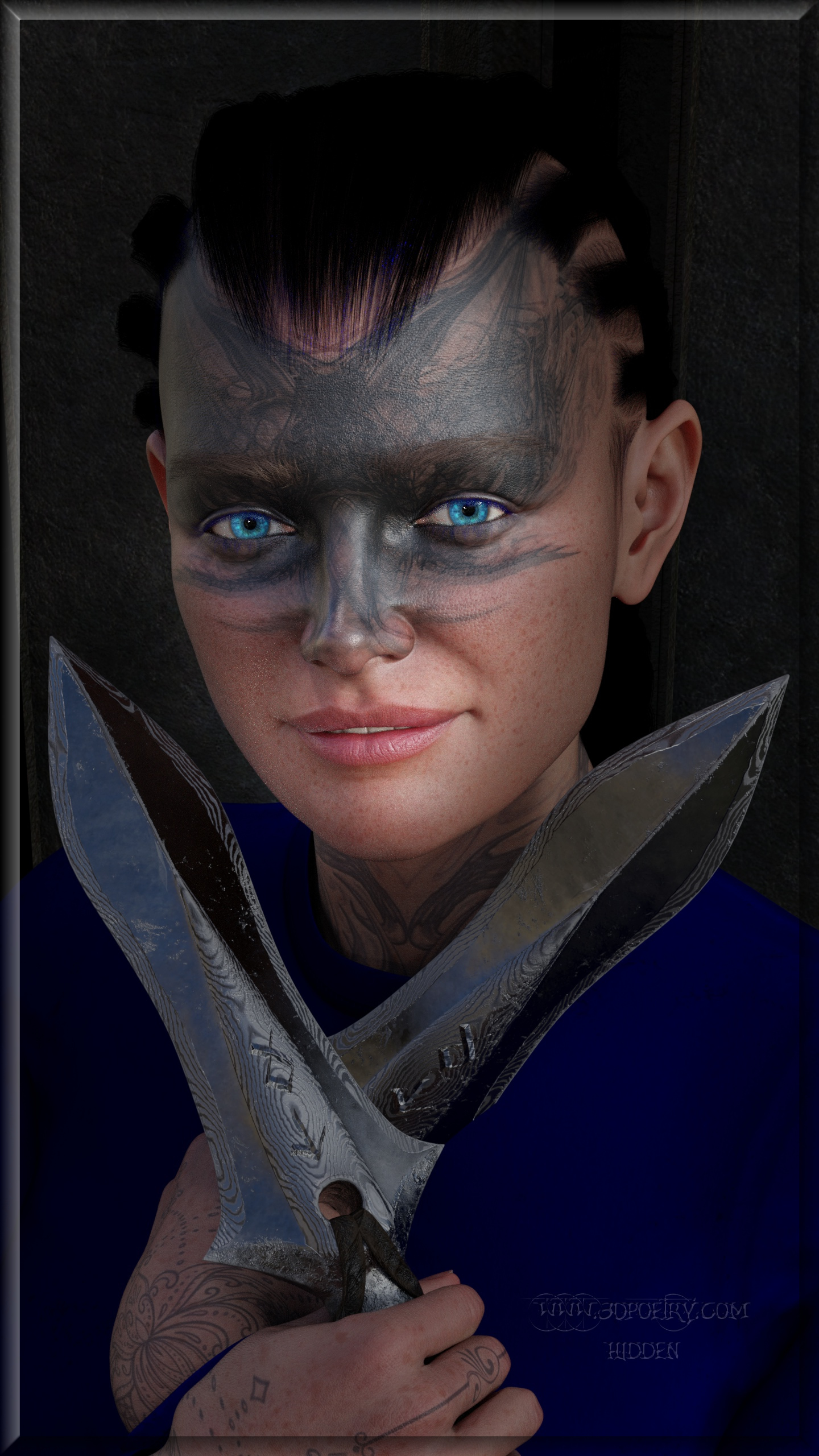 Playing with ideas, and back to the drawing board.  Hair still not right, fighting a losing battle.