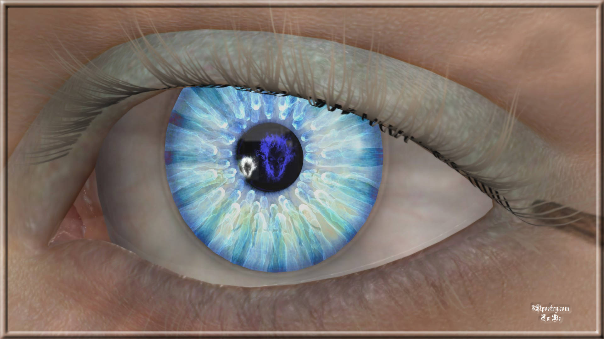 The Eye is in the doorway to the soul.  Or as in this case, the souls are the doorway to the eye.