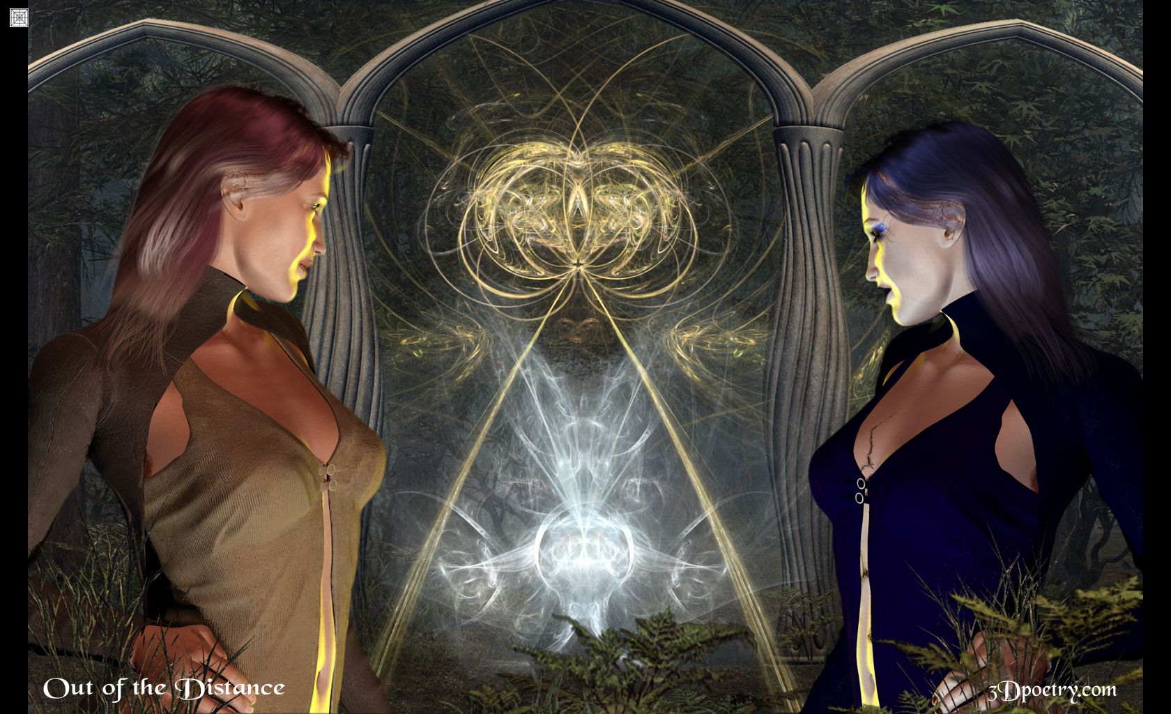 Out of the Distance I saw a shimmering light, Out of the corner of my watery eye, The images danced with such delight, I wished them a fanciful good night.