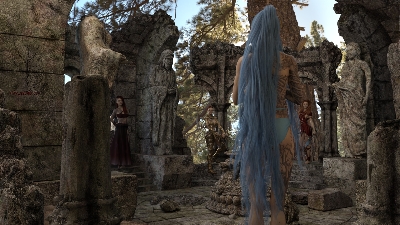 Feeling Blue, is all about the hair, a tribute to my best friend, companion, wife.