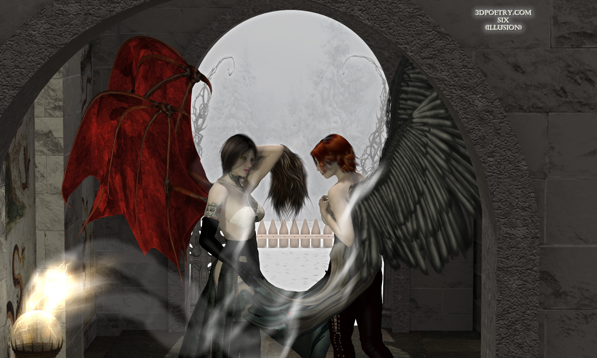 Mate, I got to tell you that there is nothing in this world like illusions.  Something appearing to to be something else.  I do love skull illusions, although these are not the best, they still imply the hidden secrets.